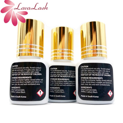 Pure Elegance | 5ml IB Super Plus Glue for Eyelash Extensions IBeauty Gold Cap Black Glue Original Korea Fast Drying Adhesive Makeup Tools Shop