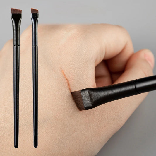 Pure Elegance | New 1-2pcs Blade Makeup Brushes Angled Thin Eyebrow Brush Flat Fine Eyeliner Brush Professional Liner Brow Beauty Make Up Tool