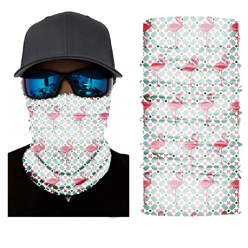 Pure Elegance | 3D Printed Christmas Turban Face Neck Warmer Seamless Scarf Bandana Outdoor Sport Sun Protection Ski Mask Santa Claus Tree D3-93