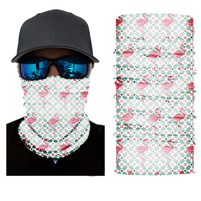 Pure Elegance | 3D Printed Christmas Turban Face Neck Warmer Seamless Scarf Bandana Outdoor Sport Sun Protection Ski Mask Santa Claus Tree D3-93