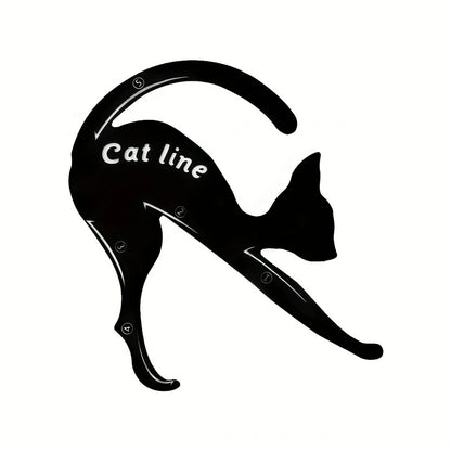 Pure Elegance | 2Pcs/set Easy To Make Up Eye Makeup Tool Eye Template Shaper Model Cat Line Stencils Eyeliner Card Cat Line Eyeliner Stencils