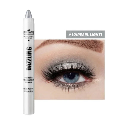 Pure Elegance | 12 Colors Pearlescent Eyeshadow Pencil Waterproof Long Lasting Glitter Shimmer Eye Shadow Pen Eyeliner Stick Eyes Makeup Tools 10