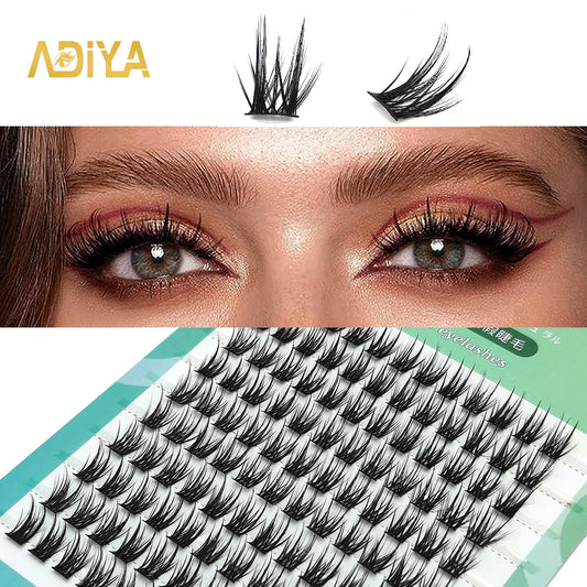 Pure Elegance | ADIYA Segmented False Eyelash Extension DIY Natural Cluster Lash Makeup Tools Soft Easy to Operate Eyelashes Free Shipping