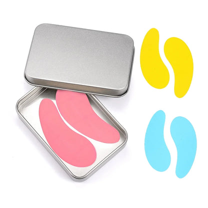 Pure Elegance | 3 Pairs Reusable Silicone Eye Pads with box Stripe Lash Lift Eyelash Extension Hydrogel Patches Under Eye Gel Patch Makeup Tools 3Pairs pad-Mixed B