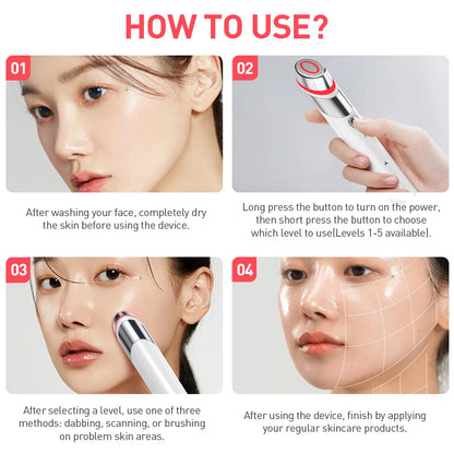 Pure Elegance | Facial Care Home Use Skin Skincare Tool Massager Wand Beauty Device