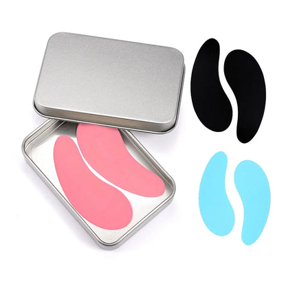 Pure Elegance | 3 Pairs Reusable Silicone Eye Pads with box Stripe Lash Lift Eyelash Extension Hydrogel Patches Under Eye Gel Patch Makeup Tools 3Pairs pad-Mixed D