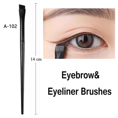 Pure Elegance | New 1-2pcs Blade Makeup Brushes Angled Thin Eyebrow Brush Flat Fine Eyeliner Brush Professional Liner Brow Beauty Make Up Tool 1pcs A102