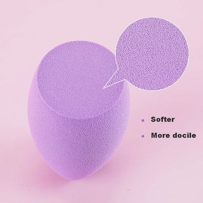 Pure Elegance | 4pcs Makeup Sponge Powder Puff Dry and Wet Combined Beauty Cosmetic Ball Foundation Powder Puff Bevel Cut Make Up Sponge Tools