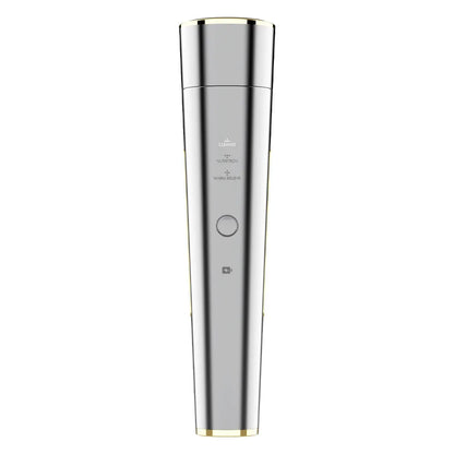 Pure Elegance | 4-in-1 Skin Care Device – Pore Cleanser, Microcurrent, RF & LED Therapy, Rechargeable Dark night silver