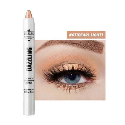 Pure Elegance | 12 Colors Pearlescent Eyeshadow Pencil Waterproof Long Lasting Glitter Shimmer Eye Shadow Pen Eyeliner Stick Eyes Makeup Tools 07