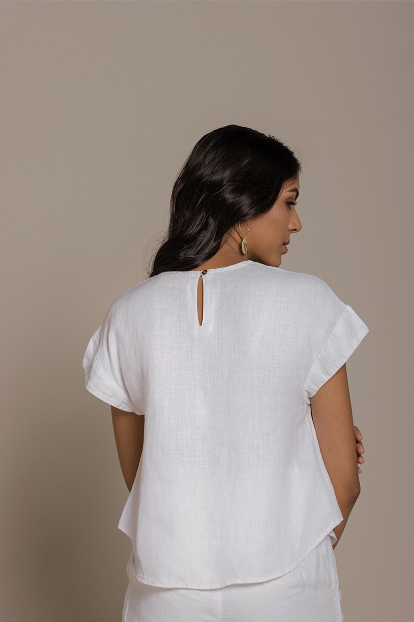 Pure Elegance | "Sandcastle Saturdays" White Top | 100% Hemp T-Shirt