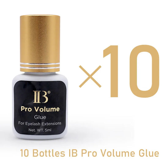 Pure Elegance | IBeauty Eyelash Extension Cola Pro Volume Glue 1S Dry Long Lasting 7Weeks Korea Original Adhesive Supplies 5ml Makeup Tools 10 Bottles