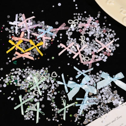 Pure Elegance | Sweet Face Jewelry Decoration 3D Bow Love Crystal Butterfly Diamond Facial Make Up DIY Rhinestone Glitter Temporary Tattoos