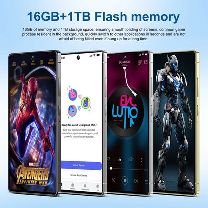 Pure Elegance | NEW Smartphone Original 16GB+1TB Qualcomm8 Gen2 7800mAh 78+108MP Dual SIM Dual Standby 5G Android14 Global version Phone