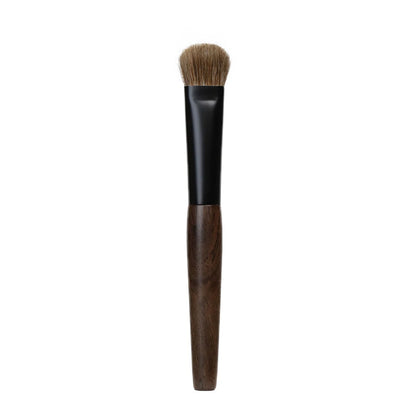 Pure Elegance | T105 Professional Handmade Makeup Brushes Natural Goat Hair Concealer Small Foundation Brush Ebony Wood Handle Make Up Brush Default Title