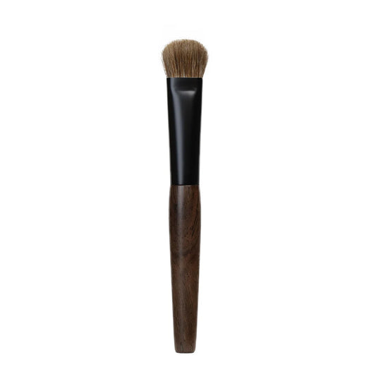 Pure Elegance | T105 Professional Handmade Makeup Brushes Natural Goat Hair Concealer Small Foundation Brush Ebony Wood Handle Make Up Brush Default Title