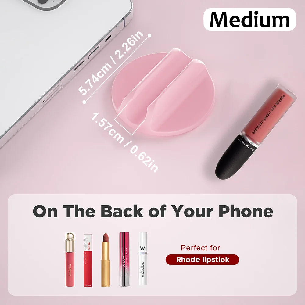 Pure Elegance | Grippopso Medium For Magsafe Cellphone Lipstick Holder Make Up Mirror Lip Blam Phone Stand Holder for IPhone Universal Bracket