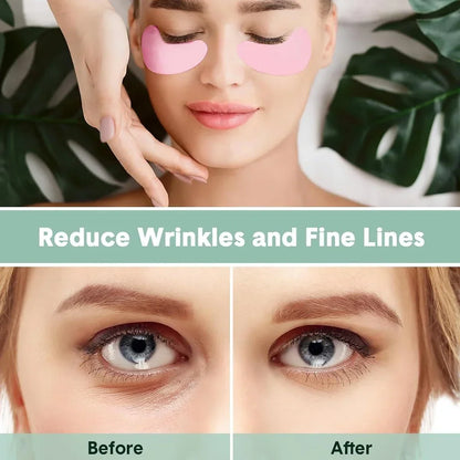 Pure Elegance | 3 Pairs Reusable Silicone Eye Pads with box Stripe Lash Lift Eyelash Extension Hydrogel Patches Under Eye Gel Patch Makeup Tools