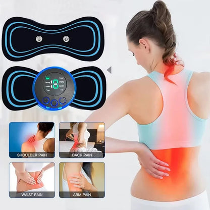 Pure Elegance | Intelligent Mini Electric Neck Massager Charging Portable Shoulder and Neck Neck Massage Patch with Multiple Adjustable Levels