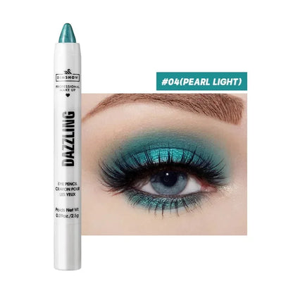 Pure Elegance | 12 Colors Pearlescent Eyeshadow Pencil Waterproof Long Lasting Glitter Shimmer Eye Shadow Pen Eyeliner Stick Eyes Makeup Tools 04