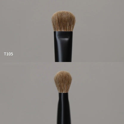 Pure Elegance | T105 Professional Handmade Makeup Brushes Natural Goat Hair Concealer Small Foundation Brush Ebony Wood Handle Make Up Brush