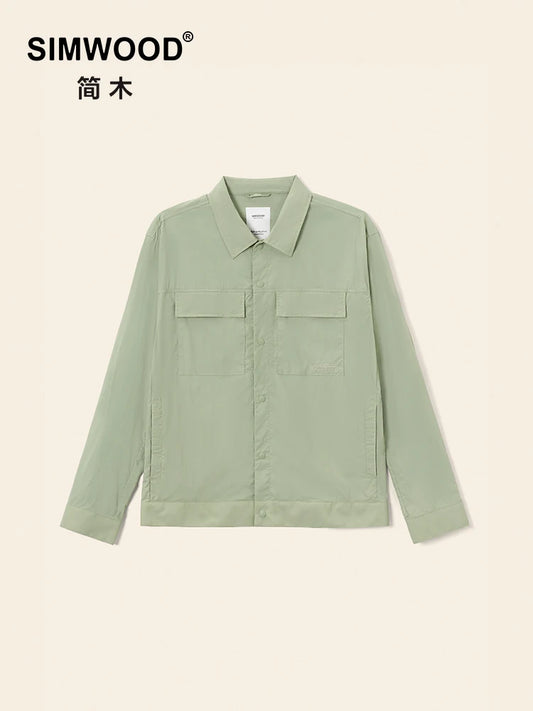 Pure Elegance | SIMWOOD 2025 Summer New Sun Protection Light Weight Shirts Men UPF 100+ UV Fishing Shirts for Travel Safari Camping Hiking