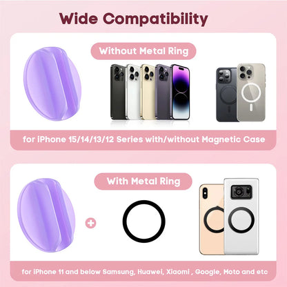 Pure Elegance | Grippopso Medium For Magsafe Cellphone Lipstick Holder Make Up Mirror Lip Blam Phone Stand Holder for IPhone Universal Bracket