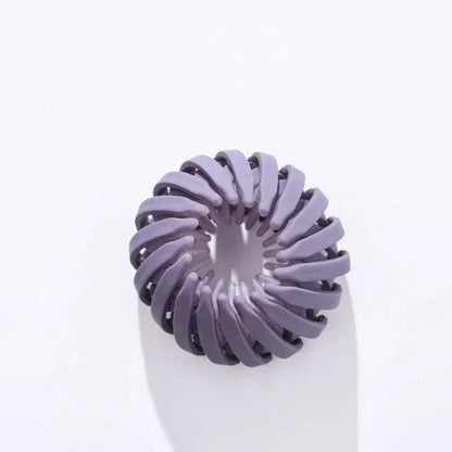 Pure Elegance | Bird Nest Shaped Ponytail Hair Clip – Magic Lazy Braider Hairpin for Women Purple Mate