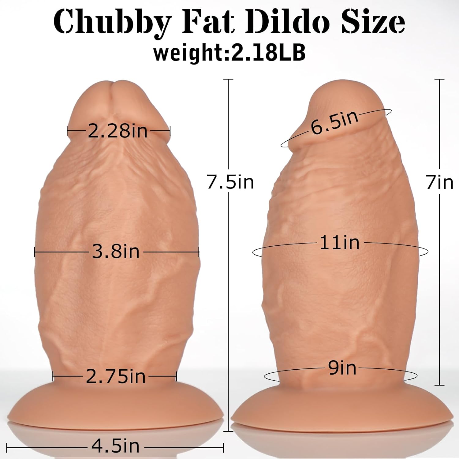 Pure Elegance | EclipseLust 3.8'' Diameter Thick Dildo