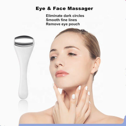 Pure Elegance | Eye & Face Ice Roller | Stainless Steel Massager for Skin