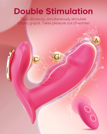 Pure Elegance | FlickerRose Wearable G-Spot Dildo Vibrator