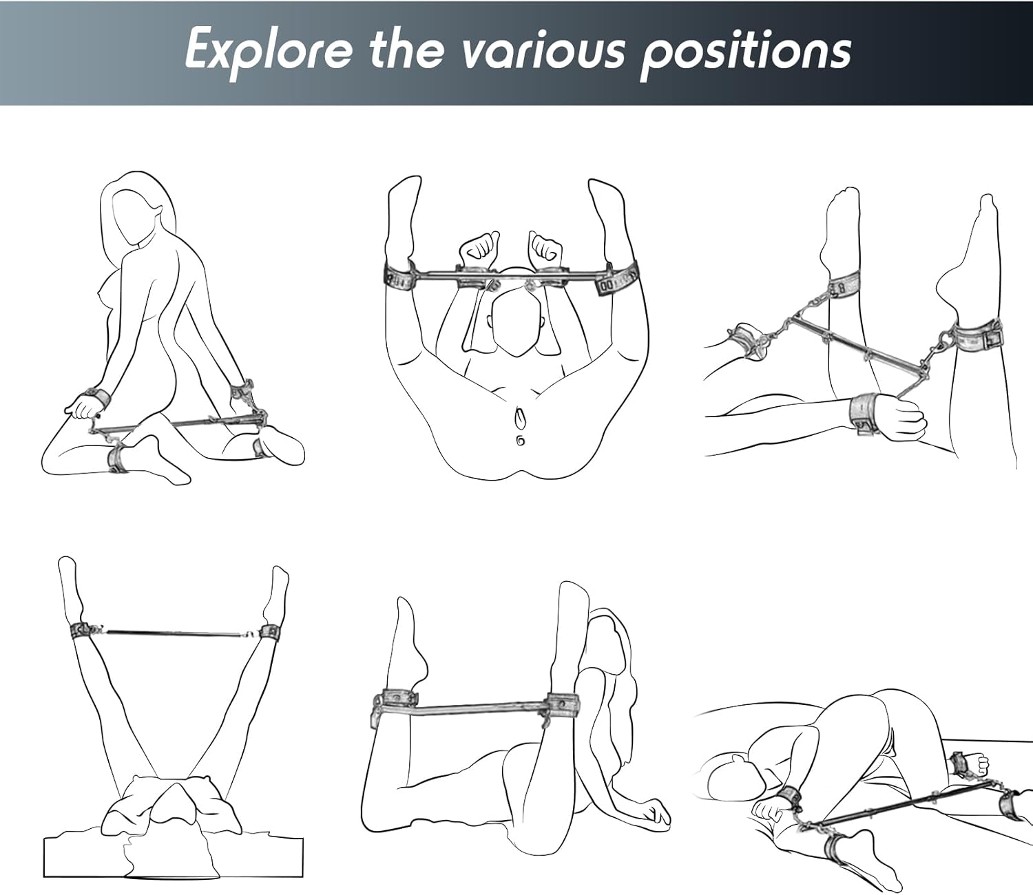 Pure Elegance | Intimate Couples Bondage Restraint Set