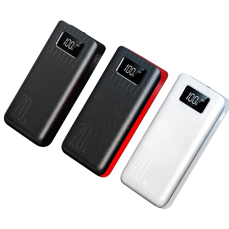 Pure Elegance | 20000mAh External Battery Power Bank Dual USB With LED Flashlight