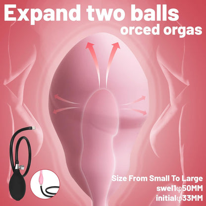 Pure Elegance | StellarRush Remote Control Inflatable Vibrator