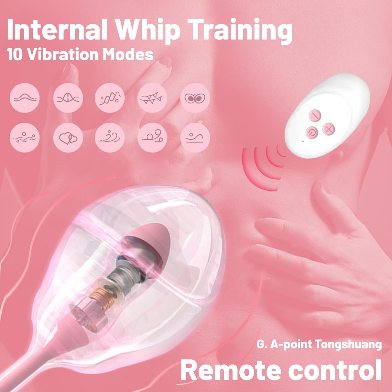 Pure Elegance | StellarRush Remote Control Inflatable Vibrator
