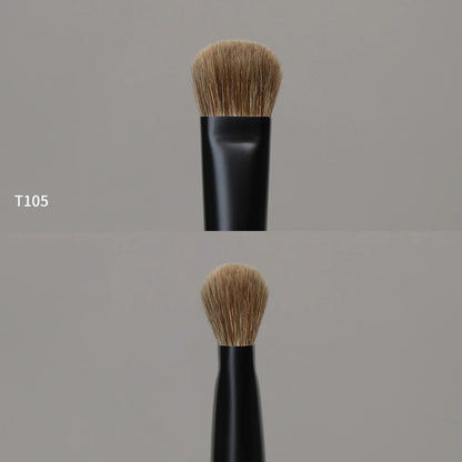 Pure Elegance | T105 Professional Handmade Makeup Brushes Natural Goat Hair Concealer Small Foundation Brush Ebony Wood Handle Make Up Brush